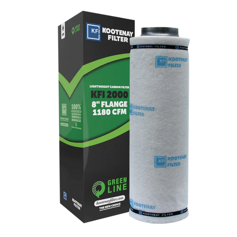 Kootenay Filters - KFI GreenLine 2000 Carbon Filter w/ 8” flange 1180cfm