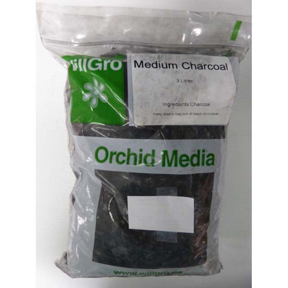 Orchid Media - Charcoal - IncrediGrow, cat: orchid supplies, char, charcoal, charcol, charred, coal, orchids, society Propagation & Growing Mediums