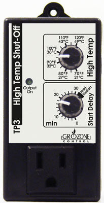 Grozone - TP3/High Temp Shutoff - IncrediGrow, controll, day, fan, grozone, night, Sensor, temp, temperature, timer Controllers, Timers & CO2 Equipment