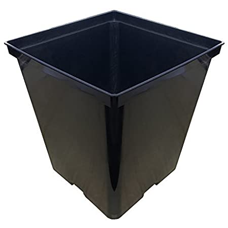 GroPro Black Square Pot - IncrediGrow,  Container & Saucers