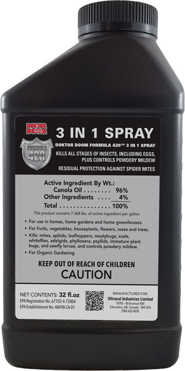 Doktor Doom - Formula 420 - Flower Power Concentrate - IncrediGrow, pest, pest control, pesticide Control Products & Foilar Sprays