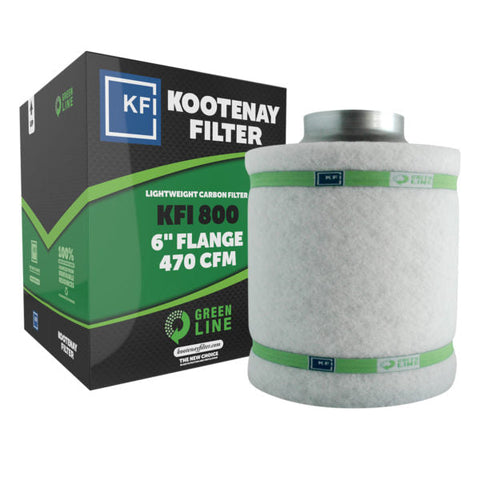 Kootenay Filters - KFI 800 with 6? Flange - IncrediGrow, carbon, filter, greenline, kootenay, kootney, koots roots, kootsroots Fans, Ducting & Air Purification