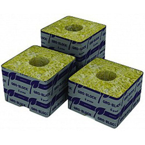 Rockwool 4x4 SQUARE individually wrapped with hole, Rockwool, IncrediGrow, IncrediGrow - Grow, Cannabis, Microgreens, Fertilizer, Calgary, Airdrie, Quickgrow, Amazing, Ecolighting, Megamass, Monolith Tents, Orchid Society