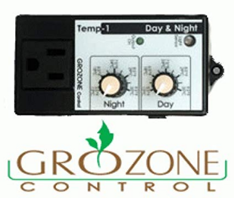 Grozone - TP1/Day and Night Thermostat - IncrediGrow, controller, cool, day, heat, night, Sensor, timer Controllers, Timers & CO2 Equipment