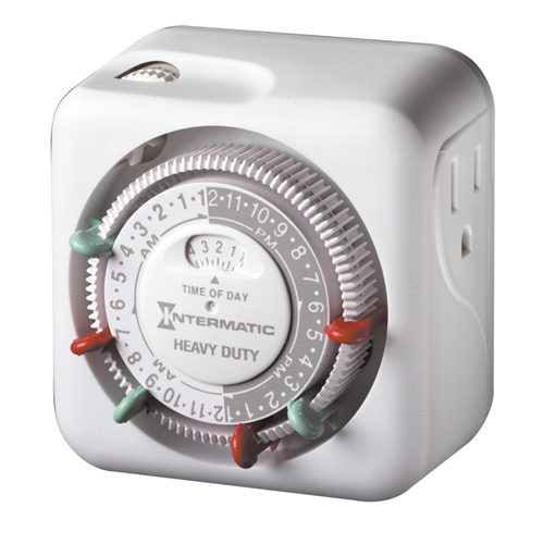 Intermatic - TN311 - Heavy Duty Grounded Appliance Timer with 3 ON/OFF, Easy Set Dial, Controllers, Timers & CO2 Equipment, IncrediGrow, IncrediGrow - Grow, Cannabis, Microgreens, Fertilizer, Calgary, Airdrie, Quickgrow, Amazing, Ecolighting, Megamass, Monolith Tents, Orchid Society