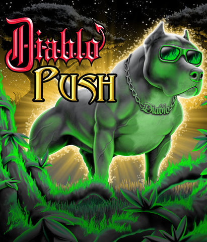 Diablo Nutrients - Diablo Push - IncrediGrow, bully, canadian, diablo, dog, doggo, frost, kelowna, mimosa, monster, npks, nutes, pit bull, pitbull, pupper, the one with the dog on it 