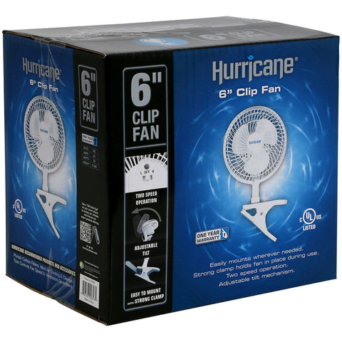 Hurricane - 6" Clip on Fan