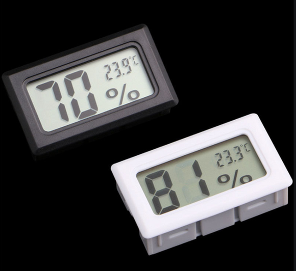 Mini Thermometer Hygrometer Digital LCD Monitor - IncrediGrow, button, humidity, hygrometer, temperature, thermometer Meters & Measurement Devices