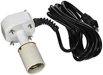 Sun System Socket Assembly with Lamp Cord - IncrediGrow, cord, fixture, lamp, light, porcelain, socket Ballasts