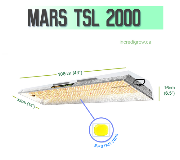 Mars TSL 2000 LED Grow Light (2x4) - IncrediGrow,  LED